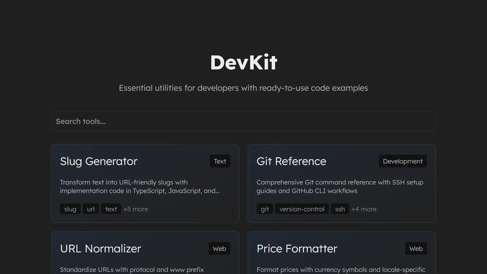 DevKit - Developer Tools